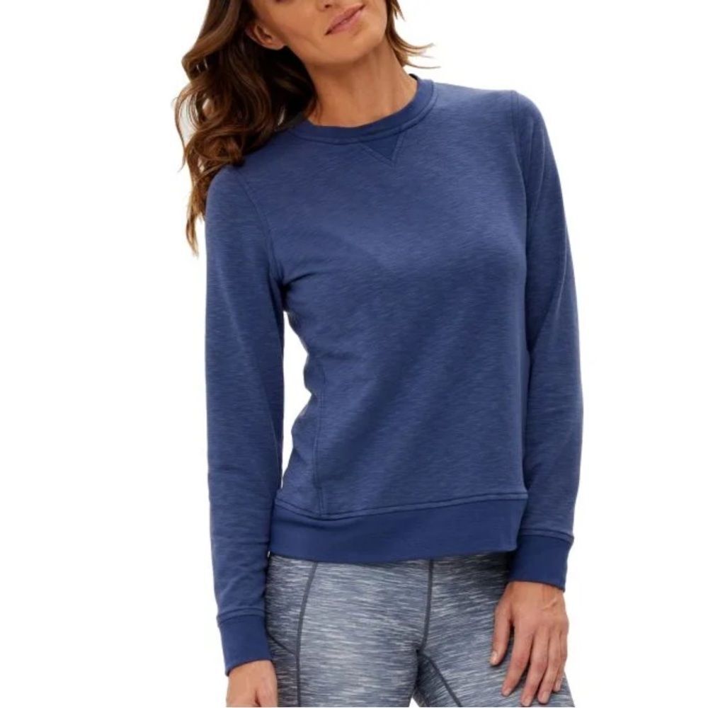 Zero Restriction Jayne Crew Neck Sweatshirt Navy Blue